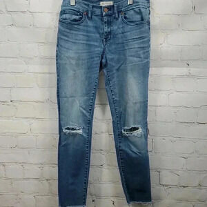Madewell Skinny Skinny Distressed Jeans Womens Size 27